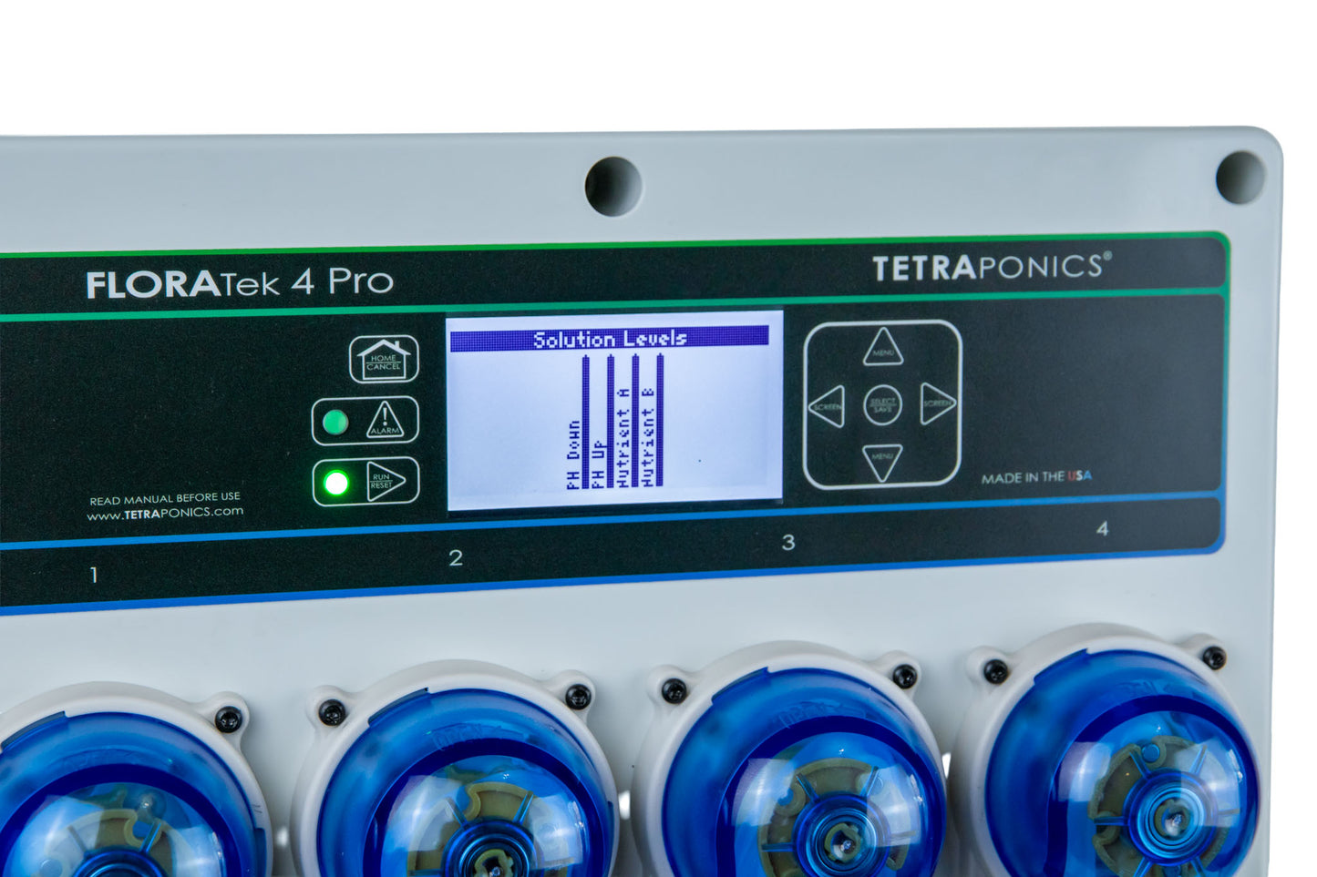 FLORATek 4 Pro - Nutrient Levels